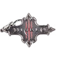Diablo III - nerezová kľúčenka Logo