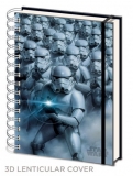 Star Wars Episode VII - zápisník 3D Stormtroopers A5
