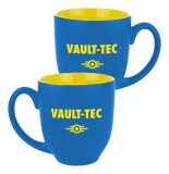 Fallout - hrnček Vault-Tec Logo Blue/Yellow 0,38l