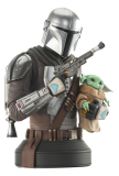 Star Wars: The Mandalorian - busta The Mandalorian with Grogu 15 cm