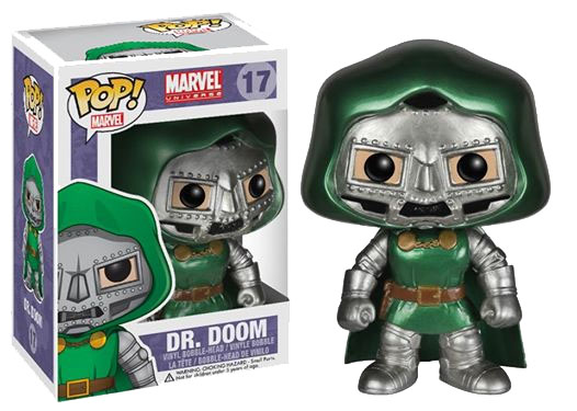 Marvel Comics POP! - bobble head Metallic Dr. Doom 10 cm