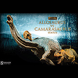 Sideshow Dinosauria - socha Allosaurus vs. Camarasaurus 32 cm