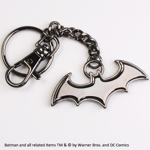 Batman - kovová kľúčenka Black Logo