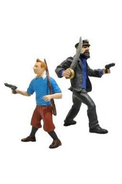 Tintinove dobrodruzstva - figúrka Tintin & Captain Haddock 10 cm