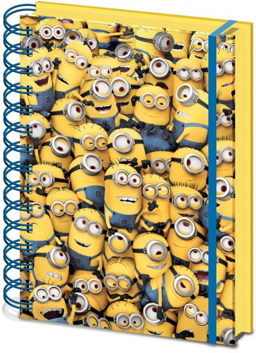 Despicable Me - zápisník Many Minions 3D A5