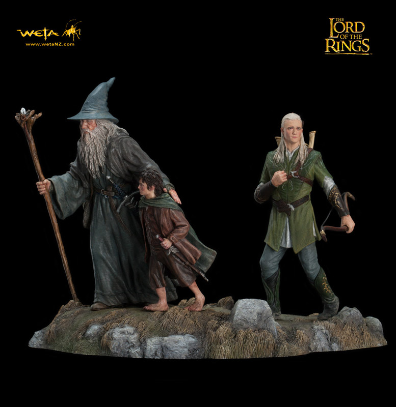Lord of the Rings - soška Fellowship of the Ring Set 1 14 cm