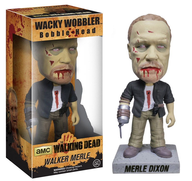 The Walking Dead - bobble head wobbler New Merle Zombie 18 cm