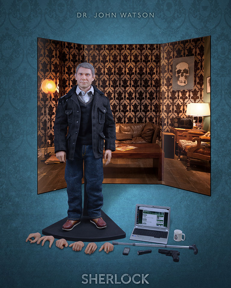 Sherlock - figúrka Dr. John Watson 30 cm