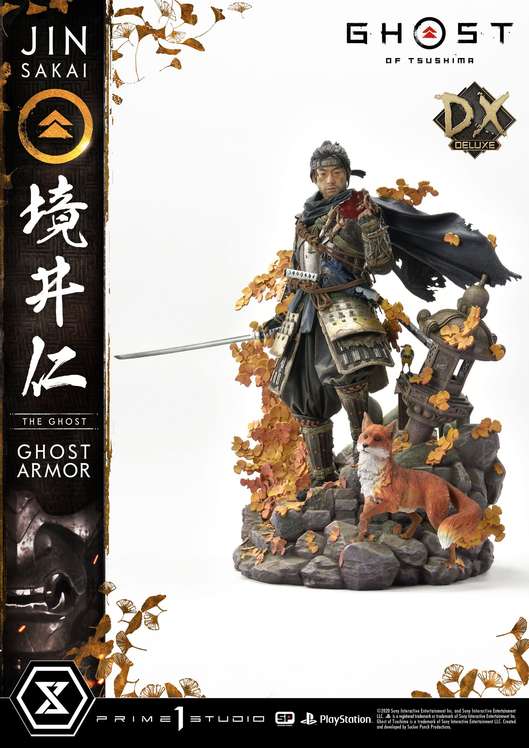 Ghost of Tsushima - socha Jin Sakai Deluxe Bonus Version 58 cm