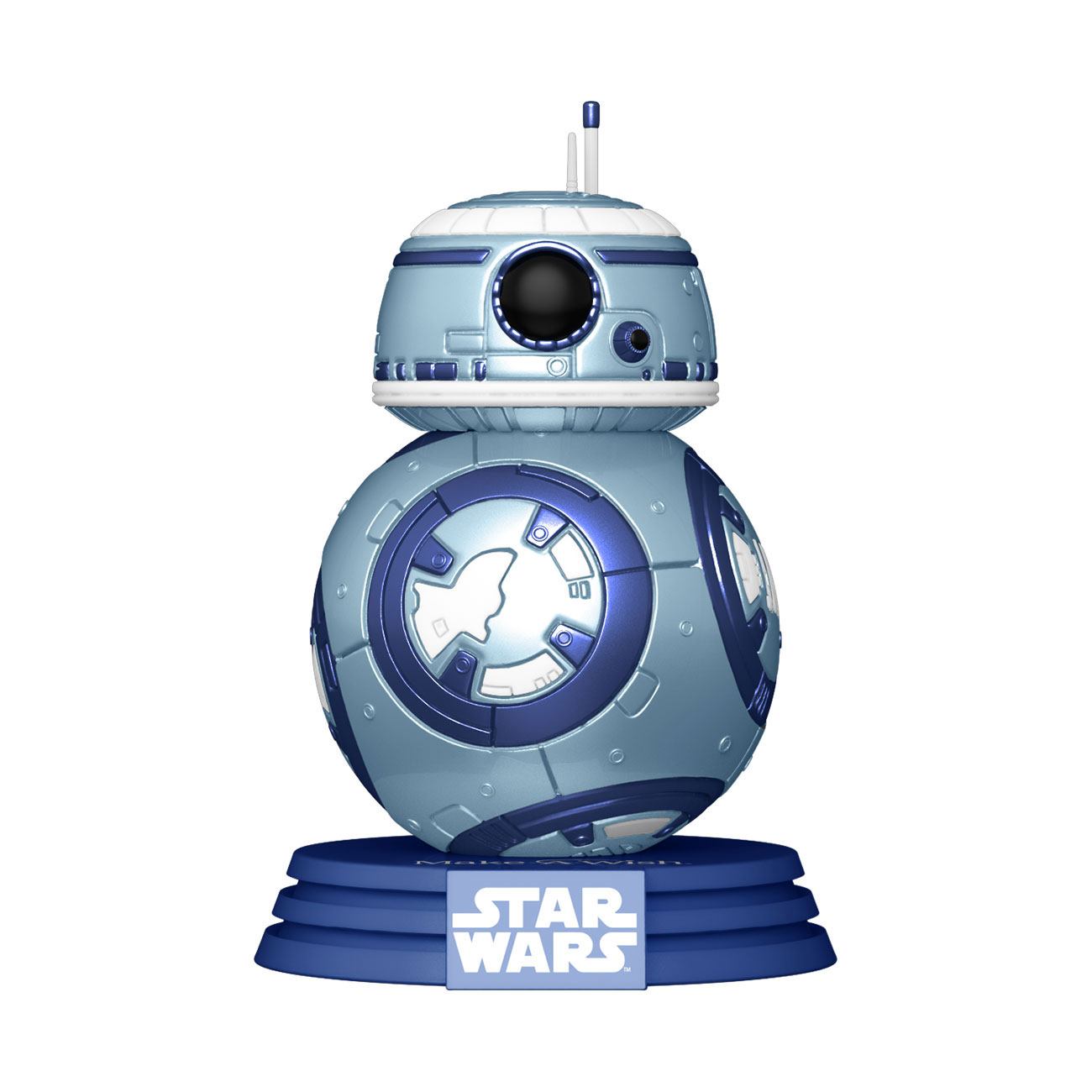 Star Wars Make a Wish 2022 POP! - figúrka BB-8 (Metallic) 9 cm