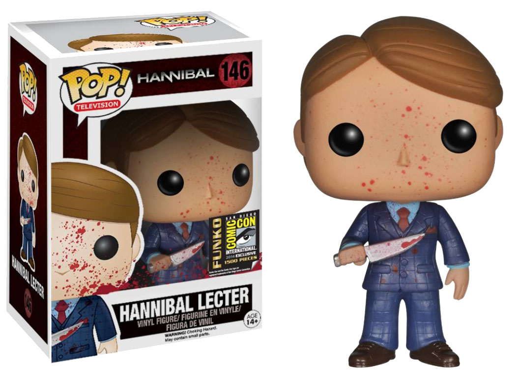 Hannibal POP! - figúrka Bloody Hannibal Lecter SDCC Exclusive 10 cm