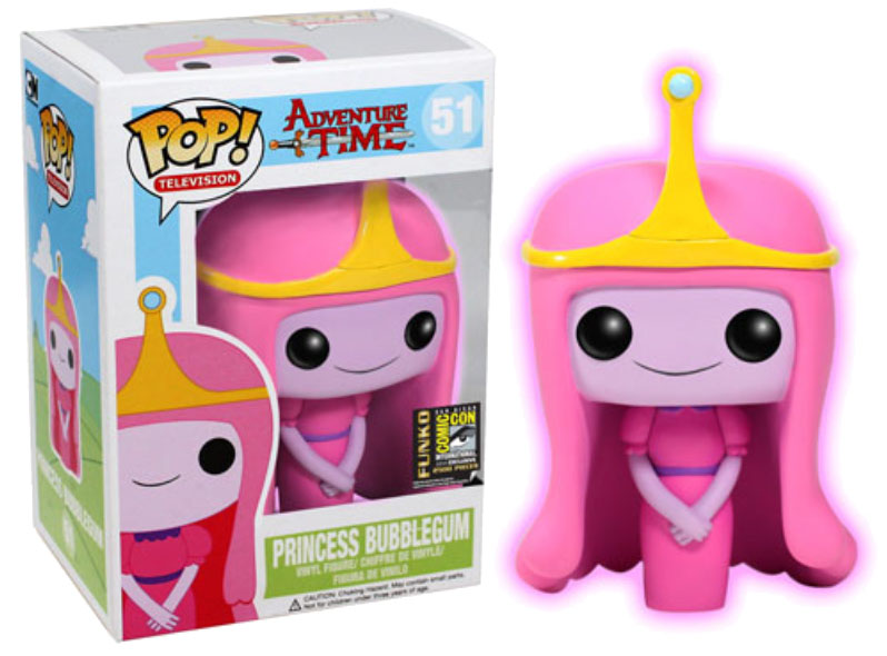 Adventure Time POP! - figúrka Princess Bubblegum GITD SDCC Exclusive 10 cm
