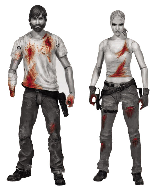 The Walking Dead Comic - figúrka Rick & Andrea PX 15 cm