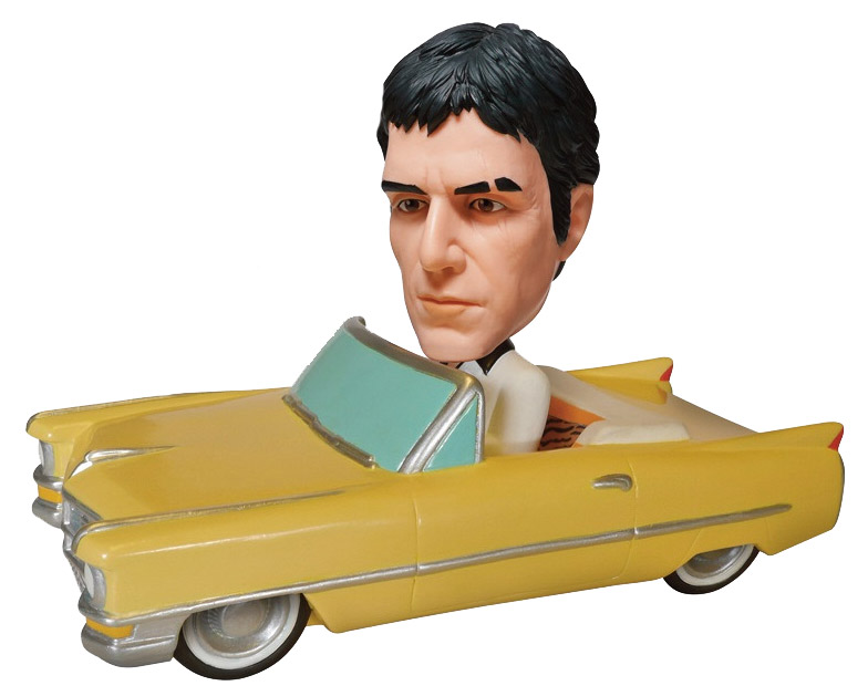 Scarface - bobble head wobbler Cadillac with Tony Montana 10 cm