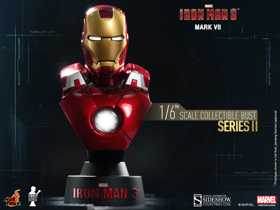 Iron Man 3 - busta Series 2 Iron Man Mark VII 11 cm