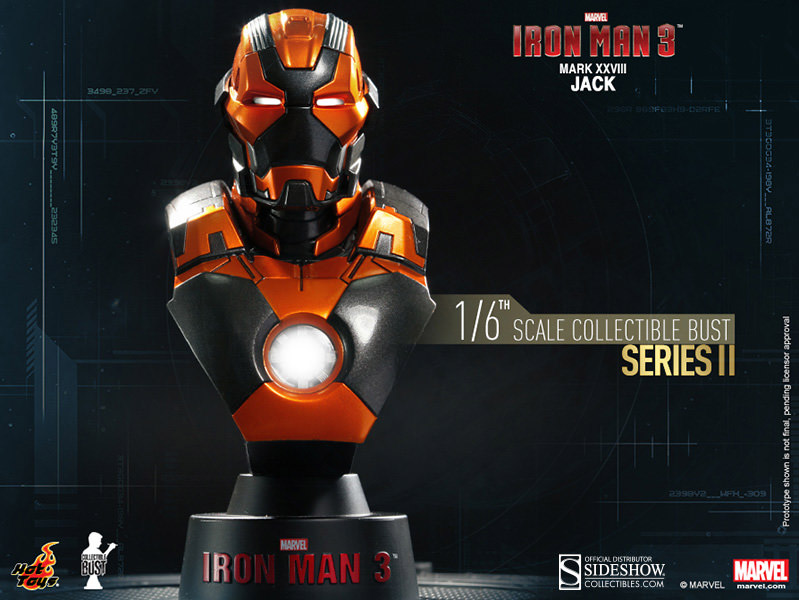 Iron Man 3 - busta Series 2 Iron Man Mark XXVIII Jack 11 cm