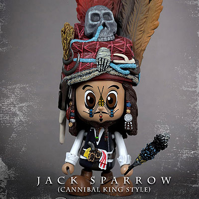 Pirati z Karibiku - figúrka Cannibal Jack Sparrow 8 cm
