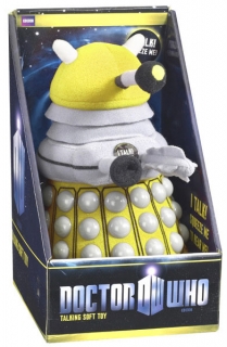 Doctor Who - plyšová figúrka Yellow Dalek with sound 23 cm