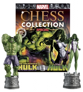 Marvel Chess Collection Special - figúrka a časopis #1 Hulk & She-Hulk