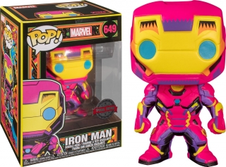 Marvel POP! - figúrka Black Light Iron Man 9 cm