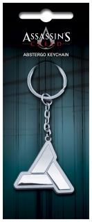 Assassin's Creed - kovová kľúčenka Abstergo Logo