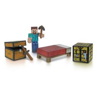 Minecraft - figúrka Survival Pack Core Player Steve 8 cm