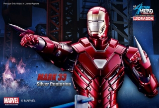 Iron Man 3 - vignette Mark XXXIII Silver Centurion Armor 20 cm