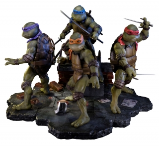 Teenage Mutant Ninja Turtles 1990 - sochy Statues Sideshow Exclusive Set