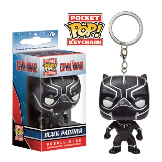 Captain America Civil War Pocket POP! - vinylová kľúčenka Black Panther 4 cm