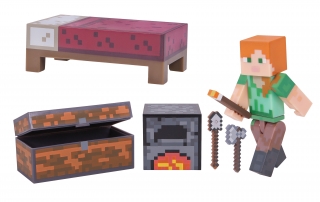 Minecraft - figúrka Survival Pack Alex 8 cm