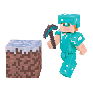 Minecraft - figúrka Alex with Diamond Armor 8 cm