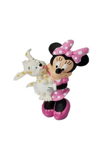Mickey Mouse Clubhouse - figúrka Minnie with dog 7 cm