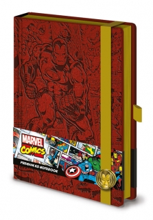 Marvel Comics - zápisník Premium Retro Iron Man A5