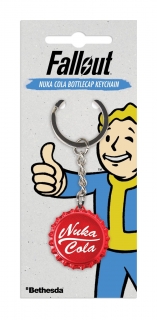 Fallout 4 - kovová kľúčenka Nuka Cola Bottlecap