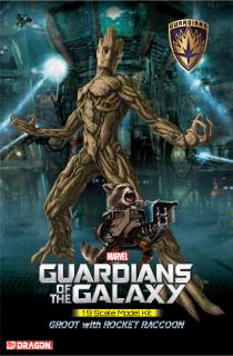Guardians of the Galaxy - model Groot & Rocket 20 cm